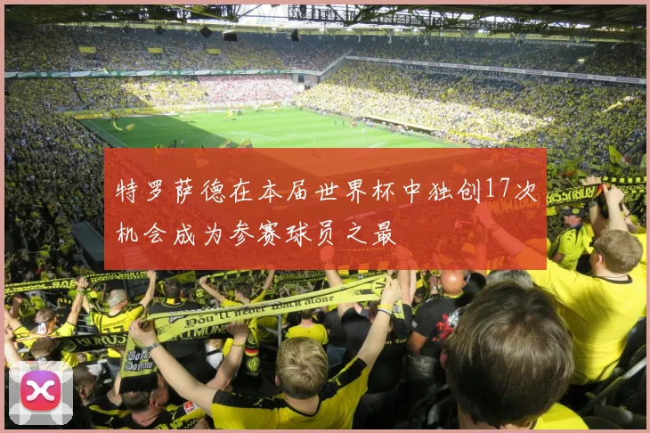 特罗萨德在本届世界杯中独创17次机会成为参赛球员之最