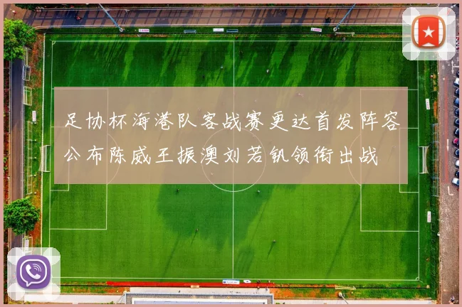 足协杯海港队客战赛更达首发阵容公布陈威王振澳刘若钒领衔出战